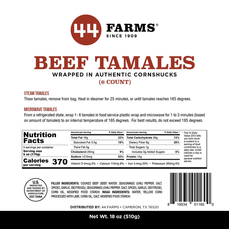 44 Farms Beef Tamales