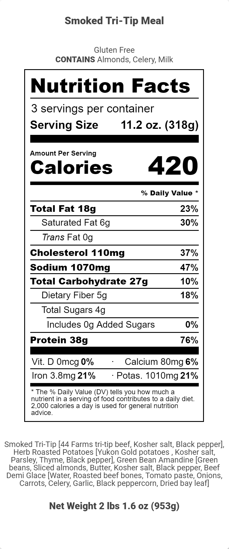 44 Farms Tri-Tip Meal